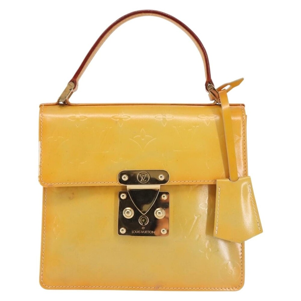 Louis Vuitton Monogram Vernis Spring Street Handbag Gray